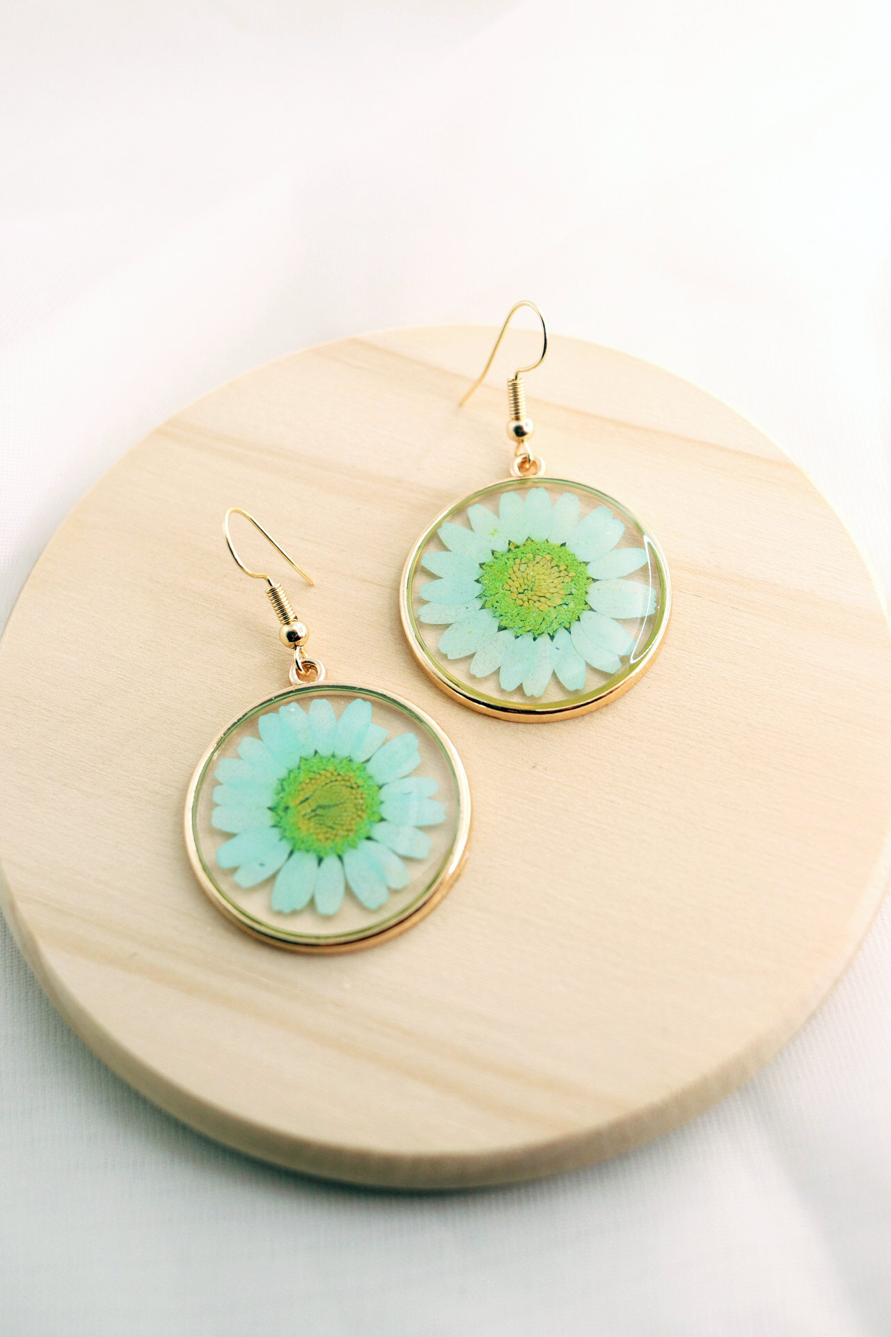 Turquoise Daisy Earrings