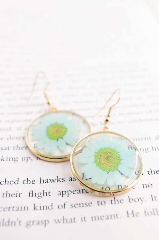 Turquoise Daisy Earrings