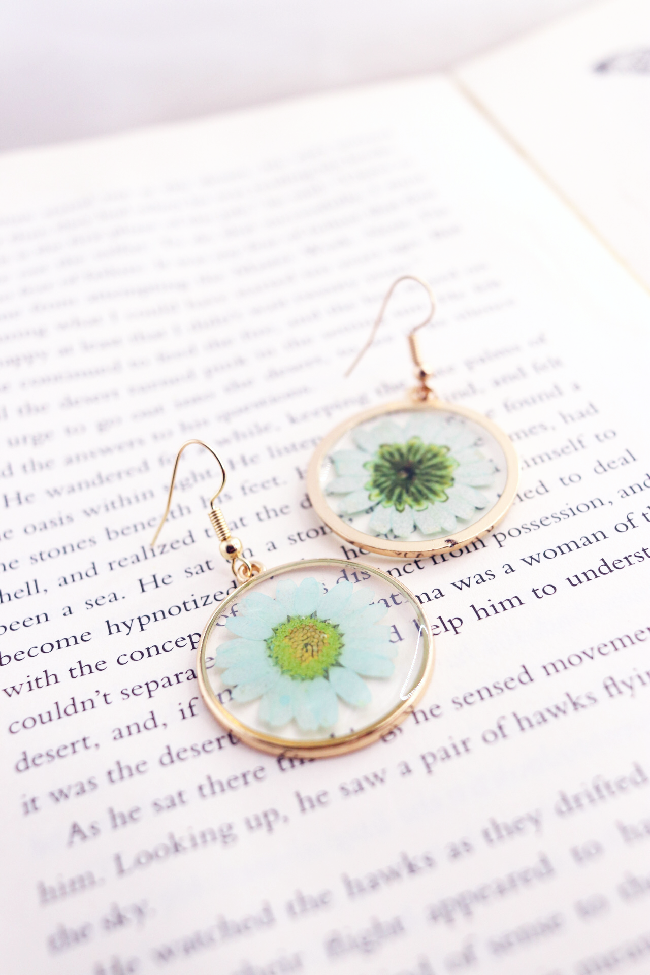 Turquoise Daisy Earrings