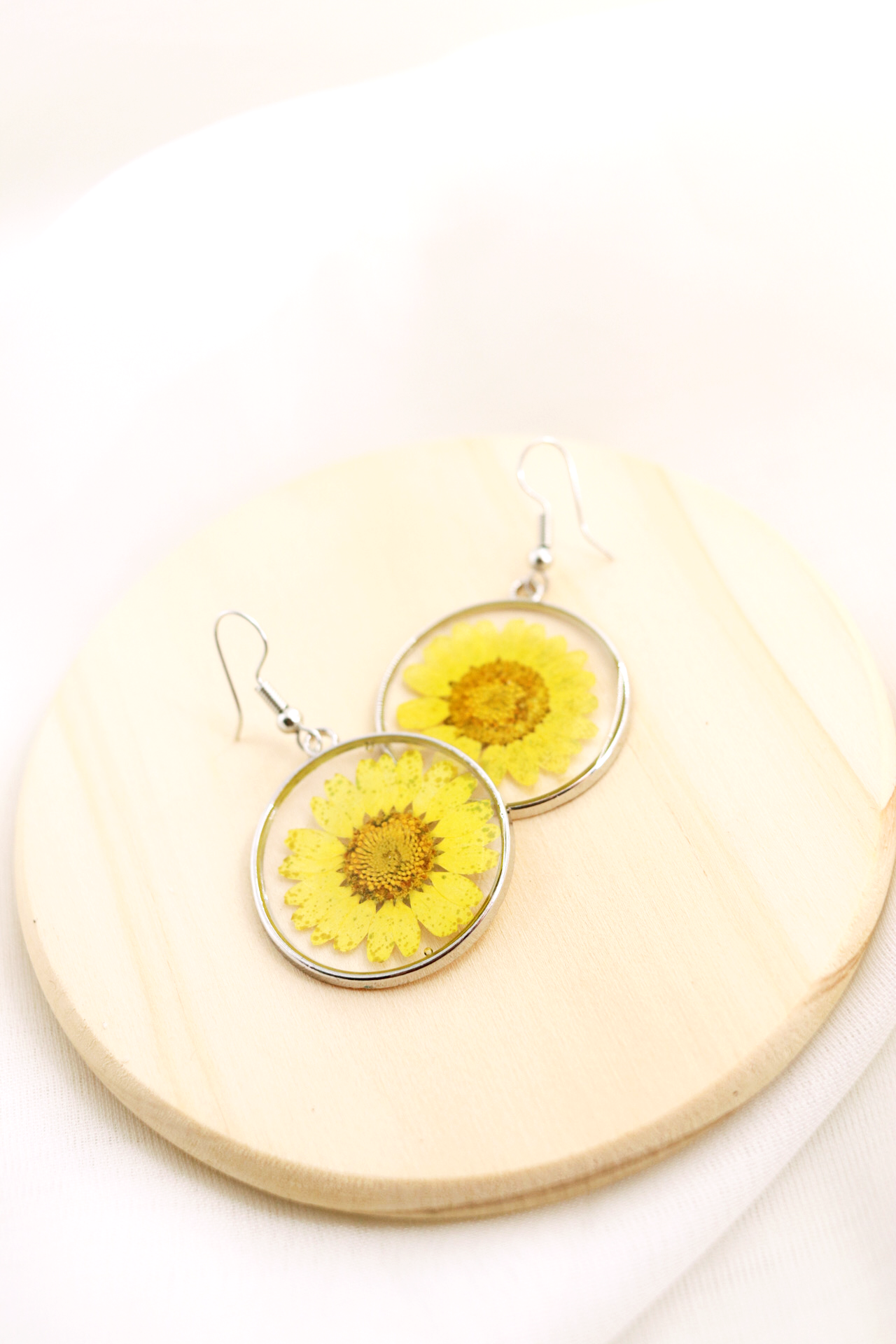 Yellow Daisy Earrings