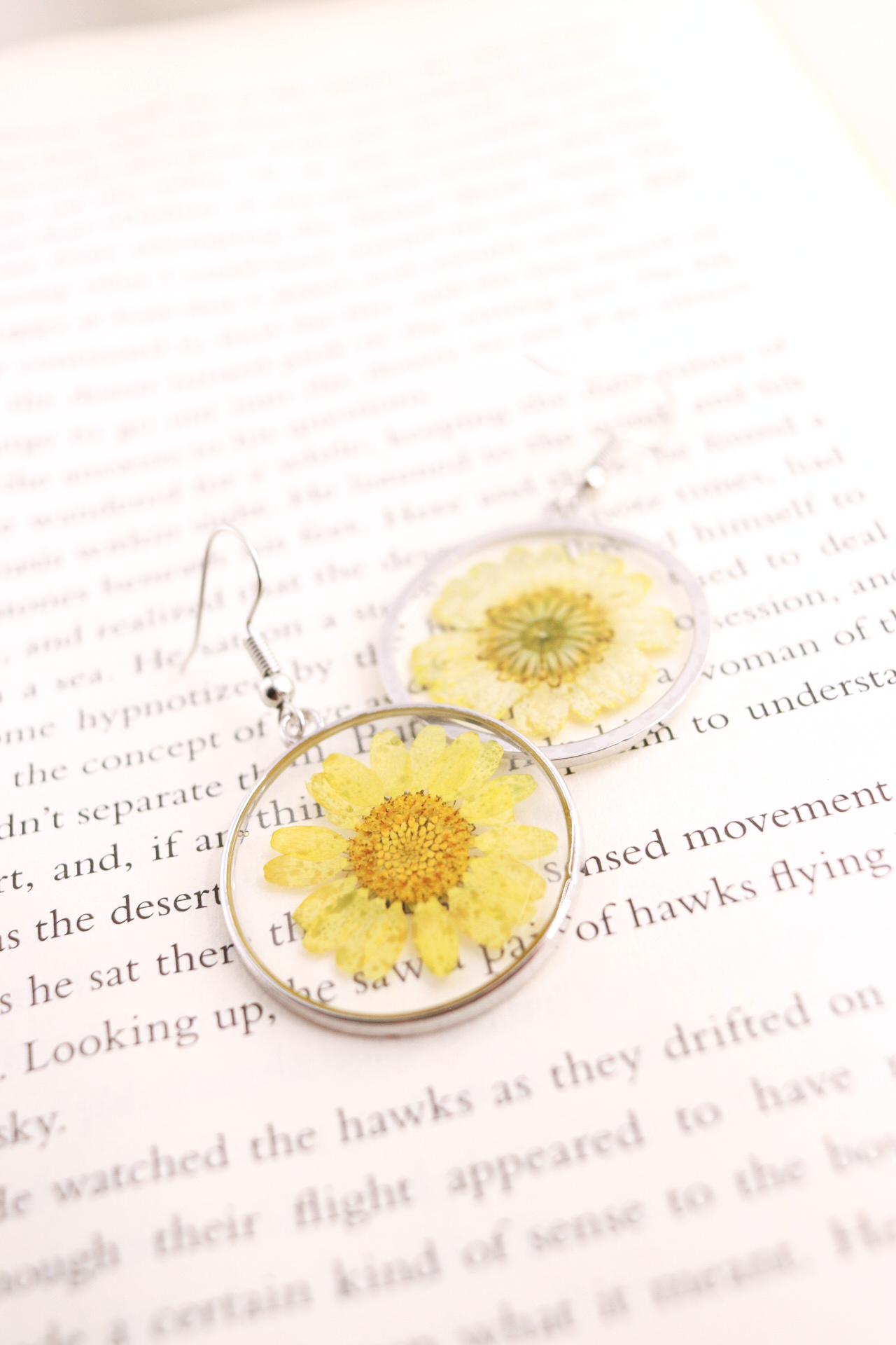 Yellow Daisy Earrings